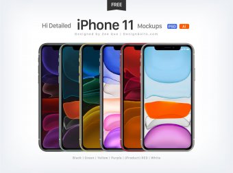 全新 iPhone 11 Pro & Max 系列手机样机